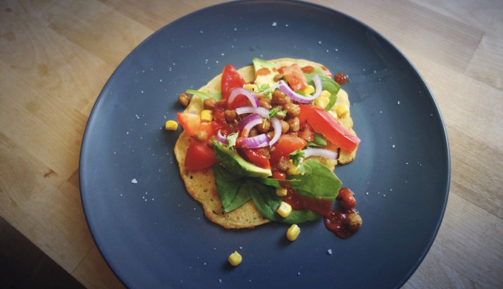 Kikärtstacos med kikärtstortillas (veganskt och&nbsp;glutenfritt)