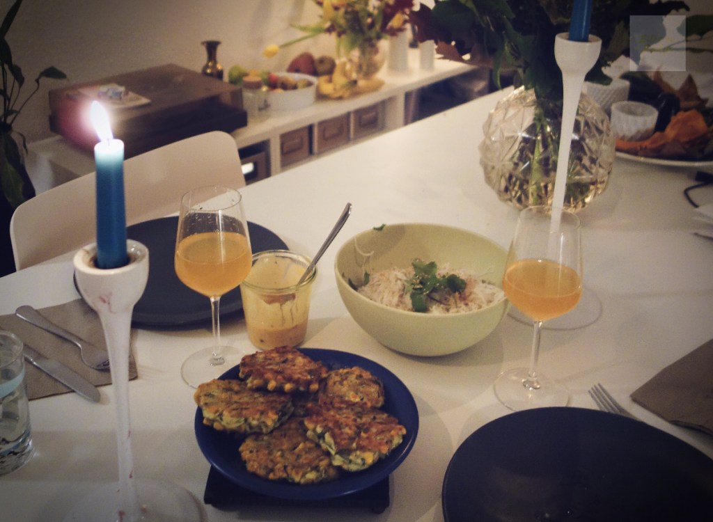 Improviserade zucchiniplättar